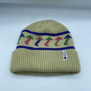 Parks Project Day Shrooms Beanie Beige Knit Adult OSFA Winter Outdoor Hike NWOT